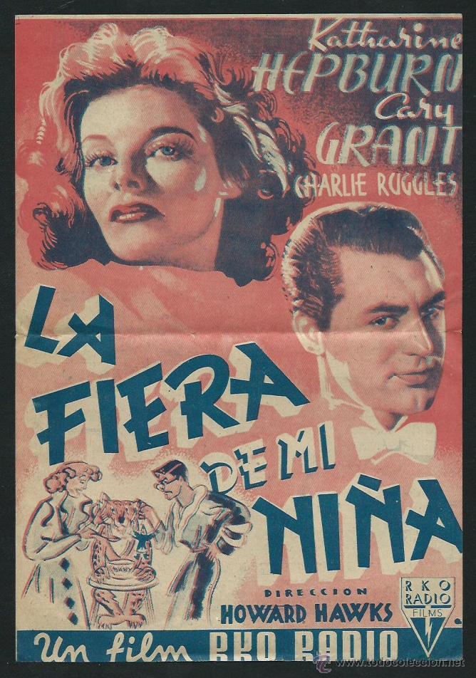 Cine: La fiera de mi ni&ntilde;a.  Katharine Hepburn - Cary Grant