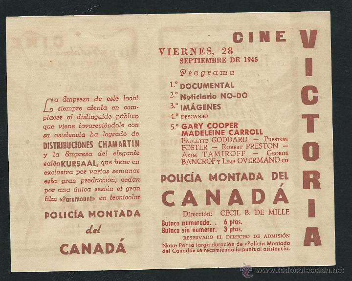 Cine: Policia Montada del Canada. GAry Cooper. - Foto 2