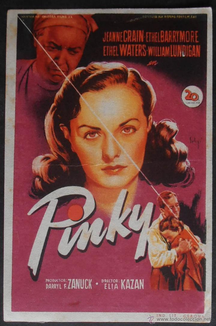 Cine: PINKY,FOLLETO DE MANO, (7075),SOLIGO,CONSERVACION,VER FOTOS