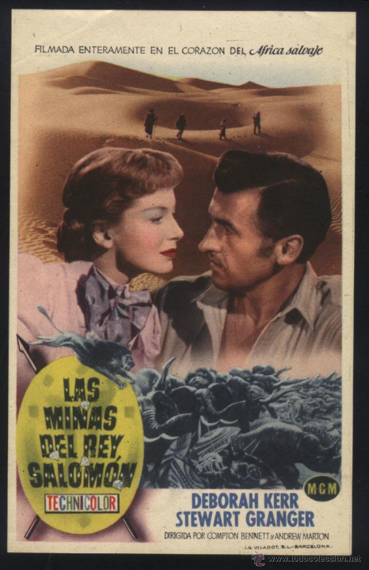 Cine: Q-05423- LAS MINAS DEL REY SALOM&Oacute;N (King Solomon's Mines) Stewart Granger - Deborah Kerr