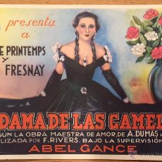 Cine: LA DAMA DE LAS CAMELIAS, JAIME COSTA, PROGRAMA CINE, YVONNE PRINTEMPS, 1934. Lote 49990835