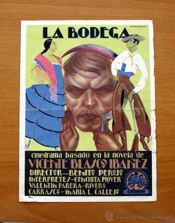 Cine: La bodega - Conchita Piquer, Valentin Parera - Programa de cine - Foto 1