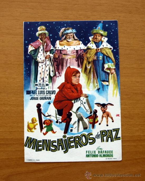 Cine: Mensajeros de Paz - Rafael Luis Calvo, Félix Dafauce, Concha Velasco-Publicidad Cine Municipal Cádiz - Foto 1 - 50050309