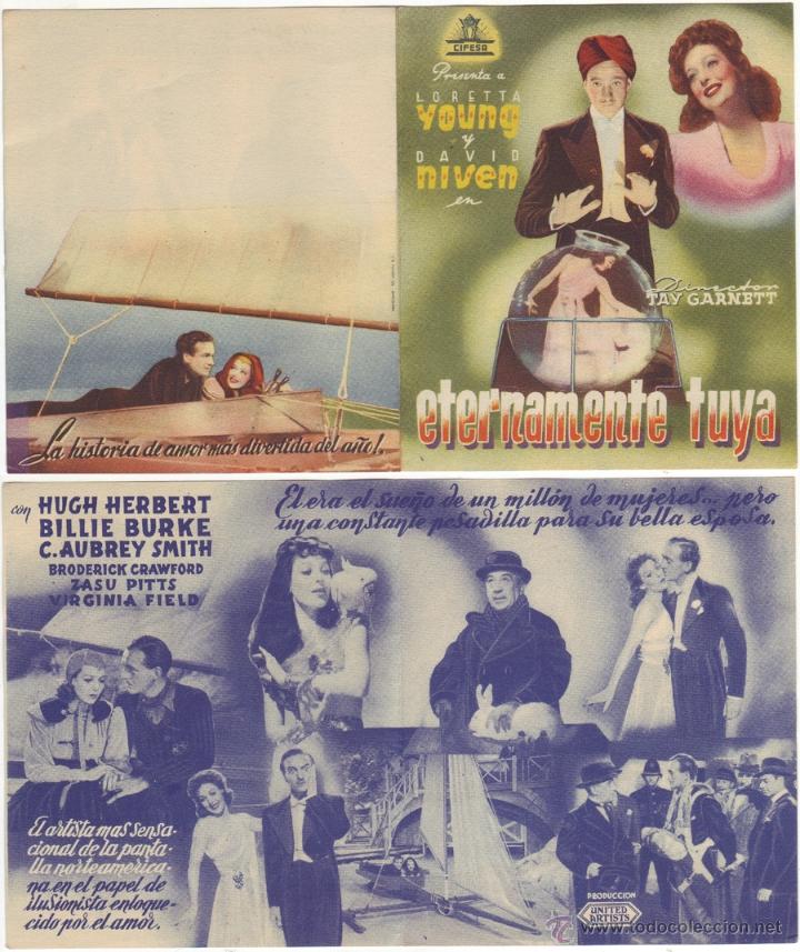 Cine: PROGRAMA DE CINE DOBLE.- ETERNAMENTE TUYA - Foto 1