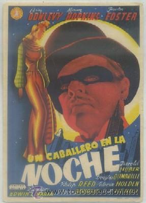 Cine: PROGRAMA DE CINE: UN CABALLERO EN LA NOCHE PC-3050 - Foto 1