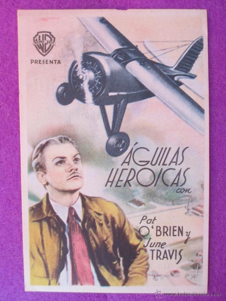 Cine: PROGRAMA CINE, FOLLETO MANO, AGUILAS HEROICAS, SENCILLO, PM7