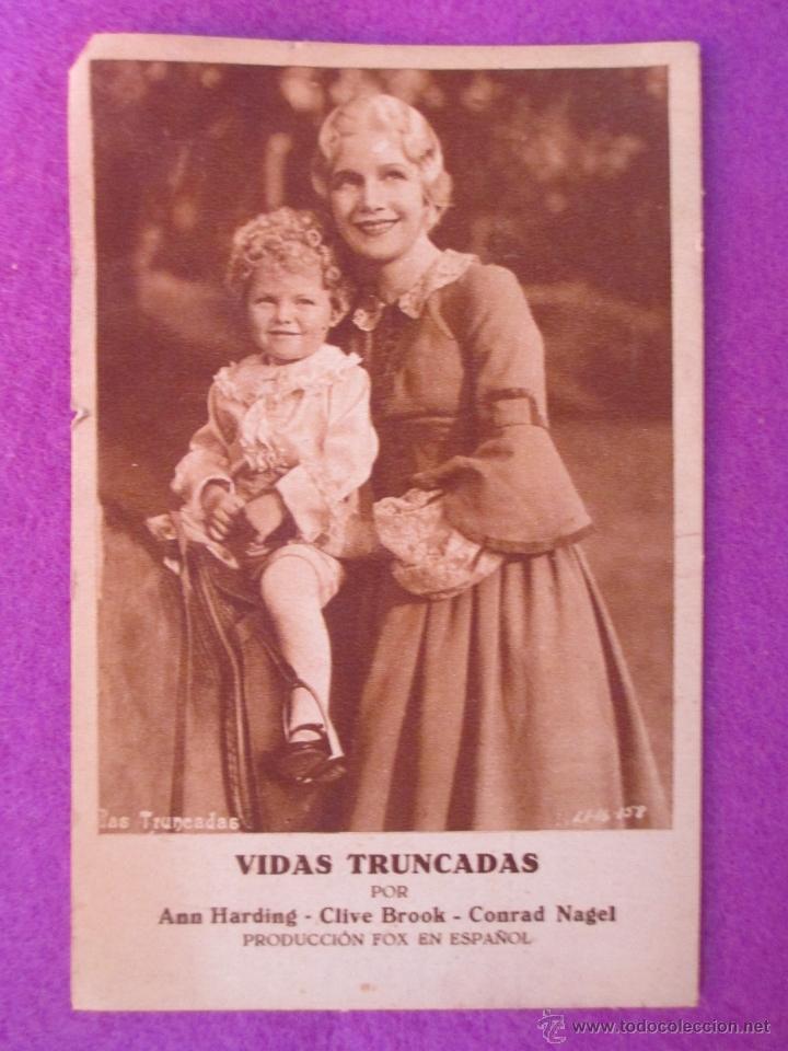 Cine: PROGRAMA CINE, FOLLETO MANO, VIDAS TRUNCADAS, SENCILLO, PM23