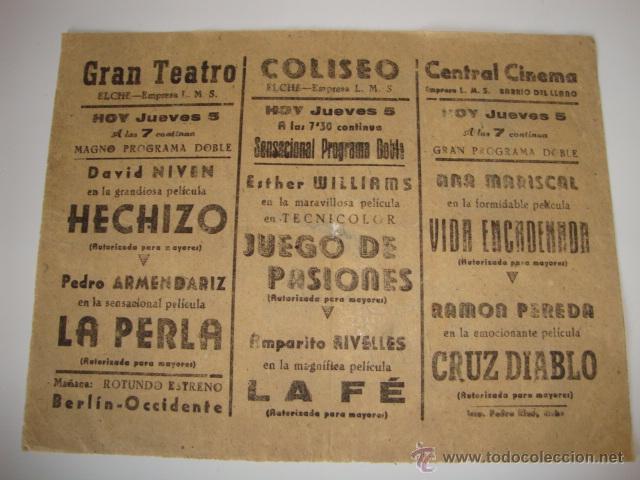 Cine: ANTIGUO PROGRAMA DOBLE A&Ntilde;OS 30 - Foto 1