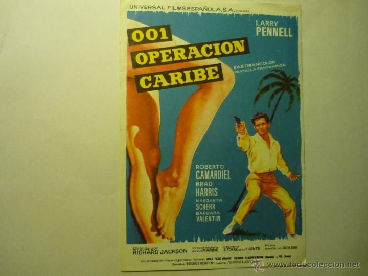 Cine: PROGRAMA 001 OPERACION CARIBE - BRAD HARRIS - Foto 1