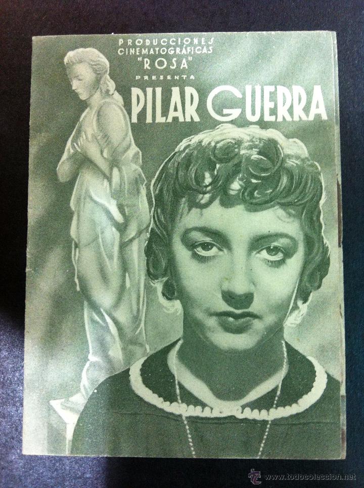  Flyers Publicitaires de films Anciens: PILAR GUERRA FOLLETO DE MANO DOBLE 1943