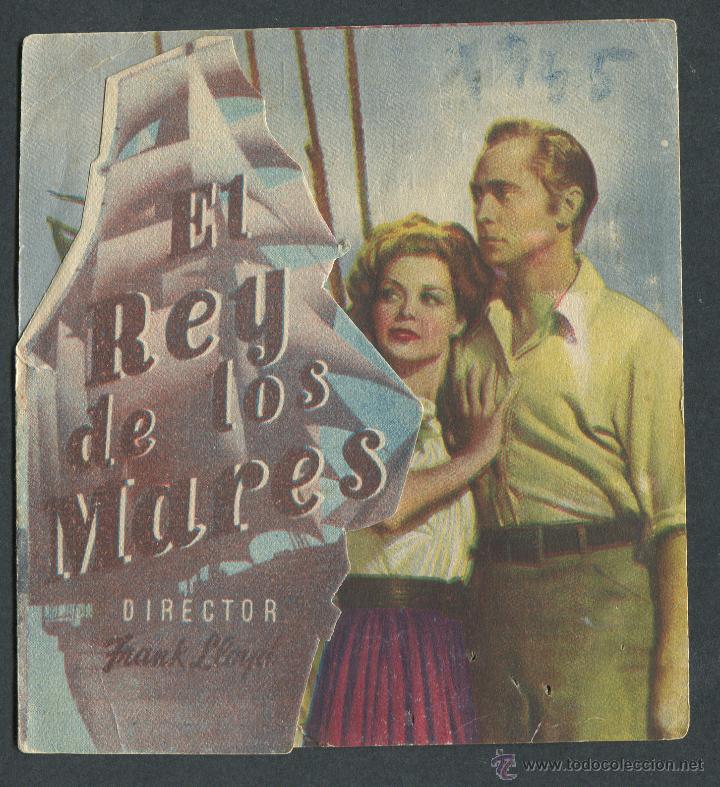 Cine: El Rey de los mares - John Carroll, Walter Brennan - Programa troquelado - Con publicidad - Foto 1