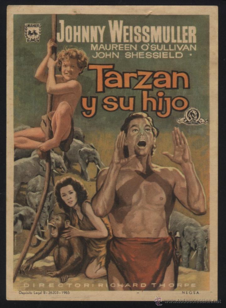 Cine: Q-05522- TARZAN Y SU HIJO (Tarzan Finds a Son) Johnny Weissmuller - Maureen O'Sullivan