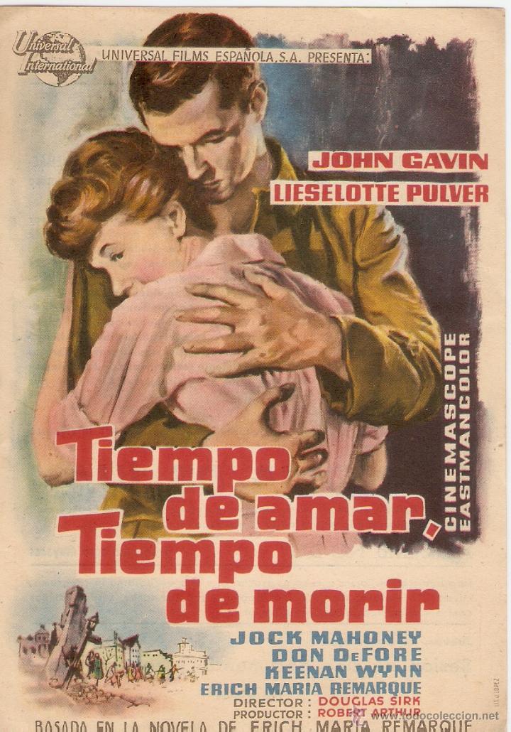 Kino: TIEMPO DE AMAR, TIEMPO DE MORIR - JOHN GAVIN, LIESELOTTE PULVER - CINE SOCIEDAD LA PRINCIPAL