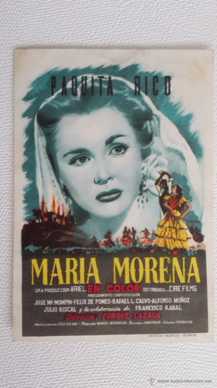 Cine: MARIA MORENA CON PAQUITA RICO, CINE COLISEO
