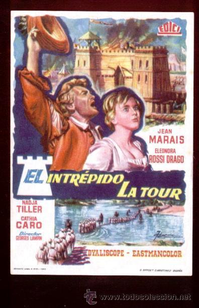 Cine: PROGRAMA DE CINE * EL INTREPIDO LA TOUR * CON JEAN MARAIS - Foto 1