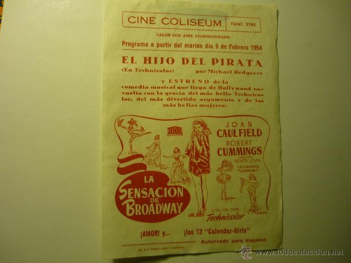 Cine: programa local la sensacion de broadway - robert cummings--bb - Foto 1