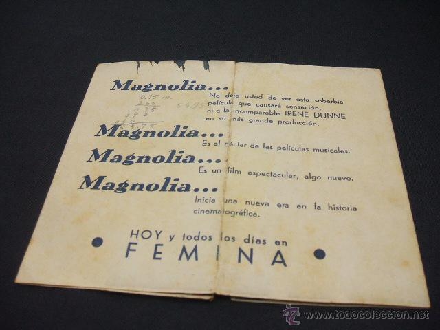 Cine: PROGRAMA DOBLE - MAGNOLIA - IRENE DUNNE - ALLAN JONES - - Foto 4
