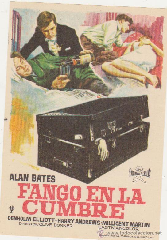  Foglietti di film di film antichi di cinema: Fango en la cumbre. Sencillo de floralva.  &iexcl;IMPECABLE!