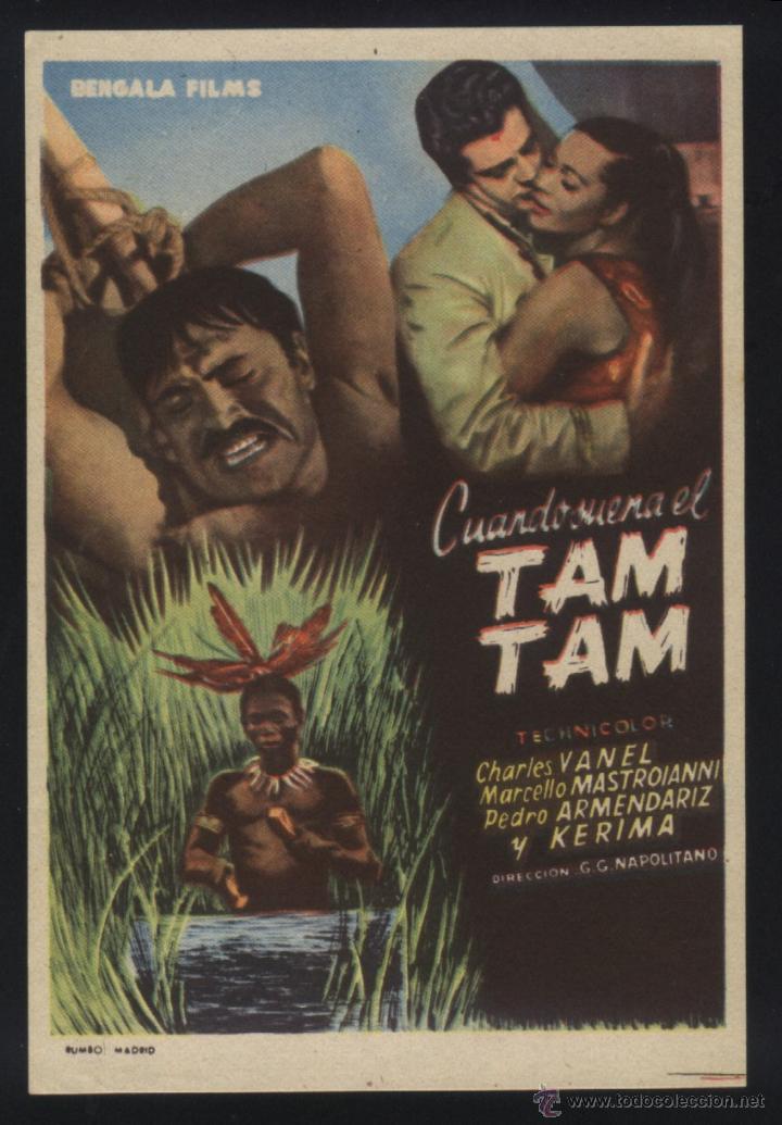 Kino: Q-05597- CUANDO SUENA EL TAM TAM (Tam tam mayumbe) (CINE COLISEUM - TARRAGONA) Marcello Mastroianni