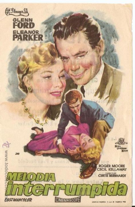 Kino: MELOD&Iacute;A INTERRUMPIDA - GLENN FORD, ELEANOR PARKER -DIRECTOR CURTIS BERNHARDT - JANO - CINE MERIDIANA