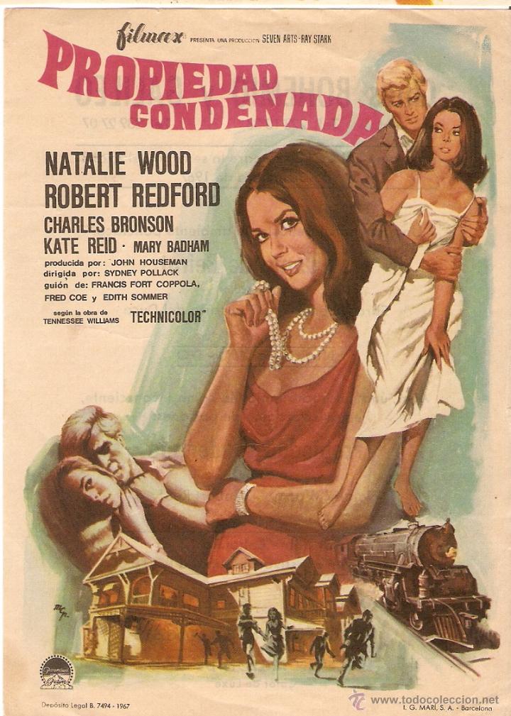 Kino: PROPIEDAD CONDENADA - NATALIE WOOD, ROBERT REDFORD, CHARLES BRONSON - SYDNEY POLLAK - MCP - BOHEMIO