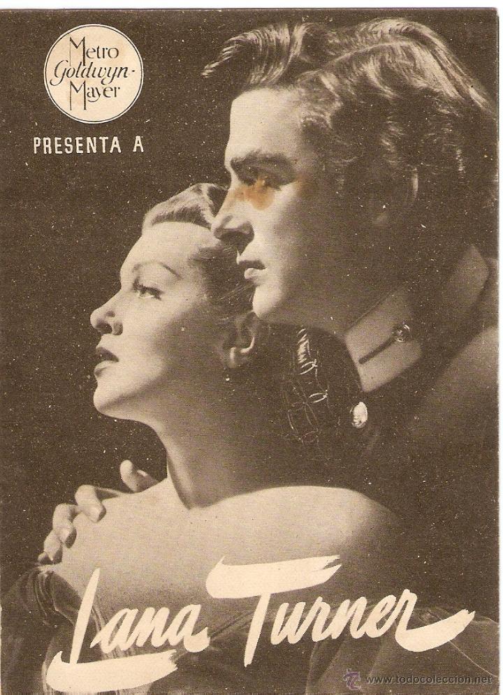 Cinema: LA CALLE DEL DEF&Iacute;N VERDE - VAN HEFLIN, DONNA REED, RICHARD HART - DIRECTOR VICTOR SAVILLE - MGM