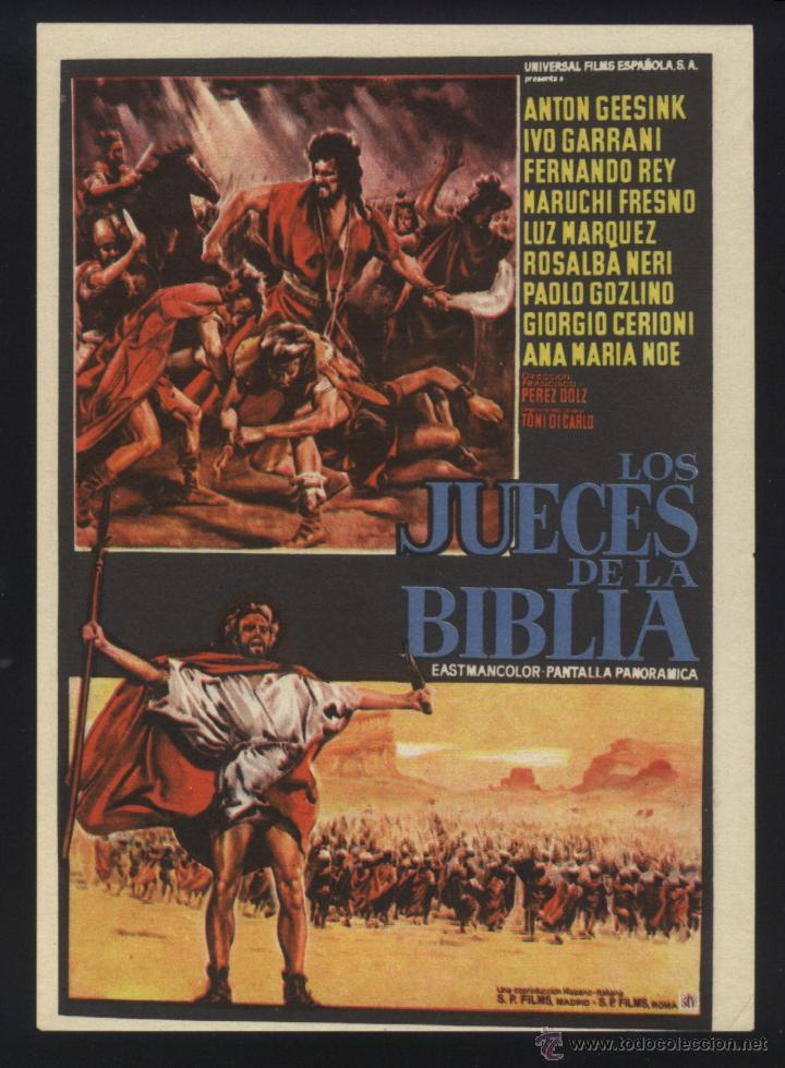  Flyers Publicitaires de films Anciens: Q-05609- LOS JUECES DE LA BIBLIA (I grandi condottieri) Ivo Garrani - Anton Geesink - Rosalba Neri