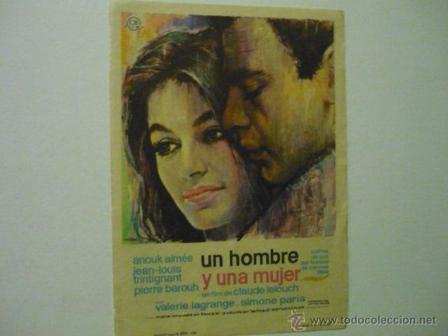 Cine: PROGRAMA UN HOMBRE Y UNA MUJER.-A.AIMEE.-J,L.TRINTIGNANT - Foto 1