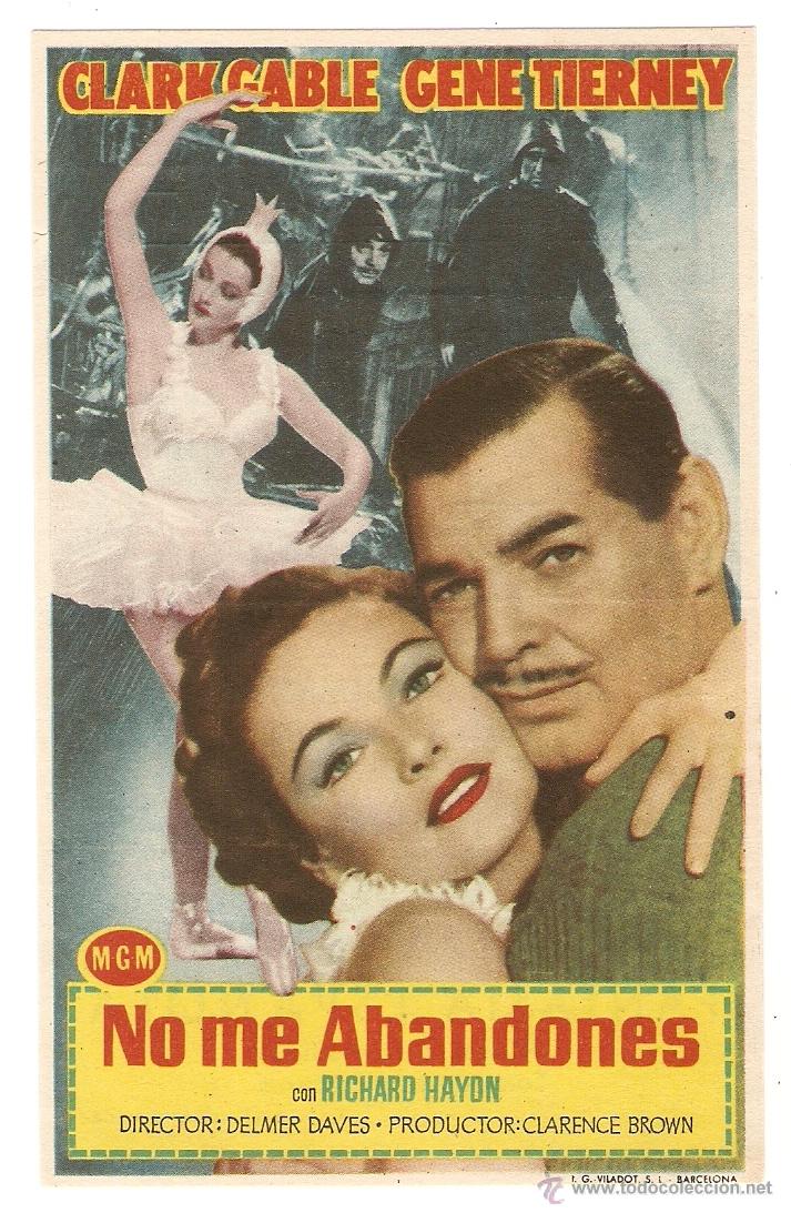 Kino: NO ME ABANDONES - CLARK GABLE, GENE TIERNEY - DIRECTOR RICHARD HAYON - CINE DELICIAS