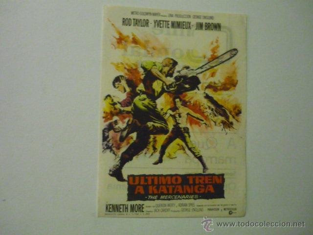 Cine: PROGRAMA ULTIMO TREN A KATANGA-ROD TAYLOR.--PUBLICIDAD - Foto 1