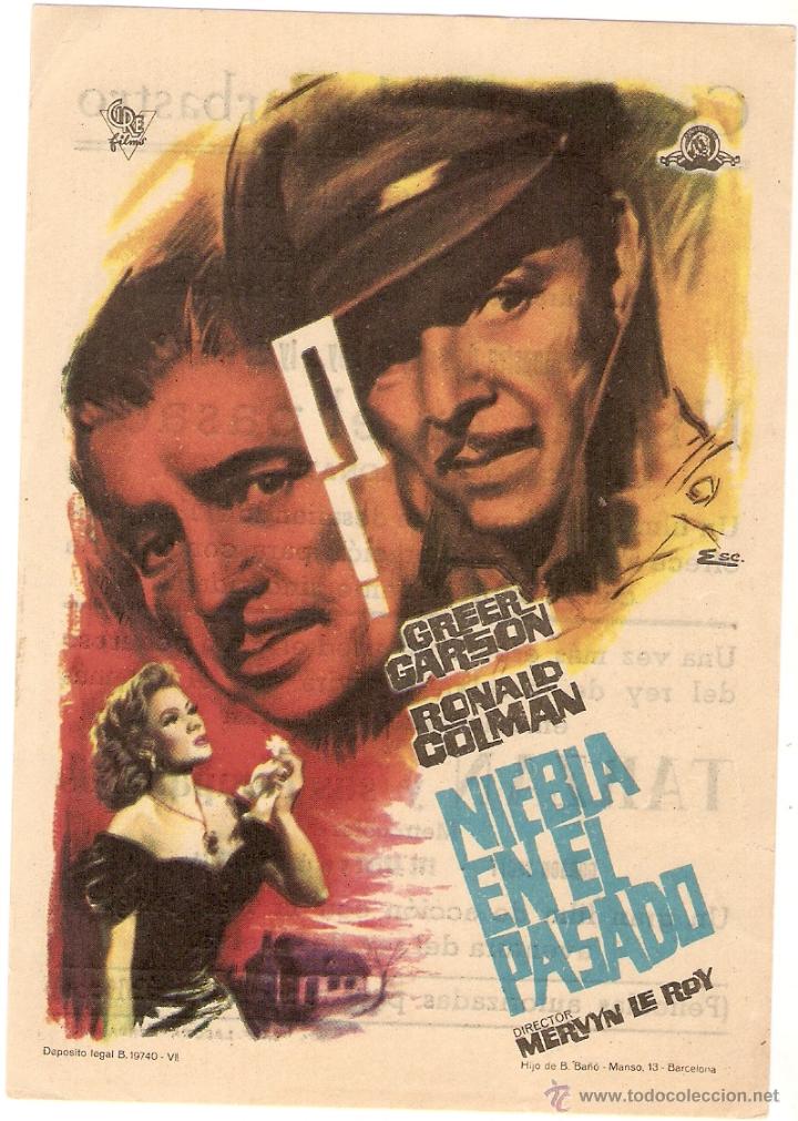Kino: NIEBLA EN EL PASADO - GREER GARSON, RONALD COLMAN - MERVYN LE ROY - CINE ARGENSOLA BARBASTRO