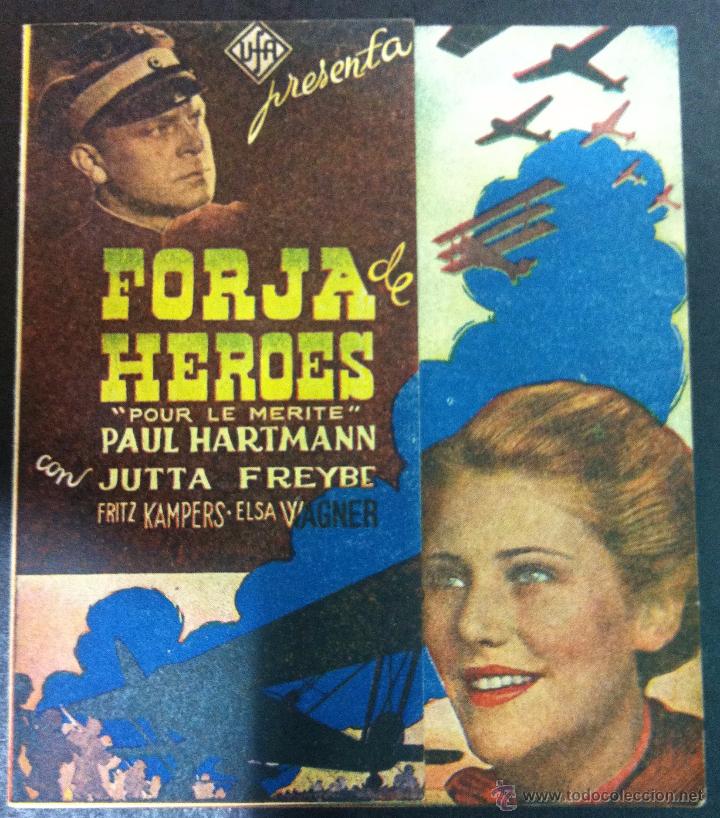  Flyers Publicitaires de films Anciens: FORJA DE HEROES (Programa doble)