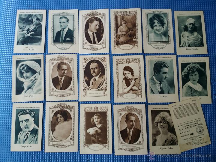 Cine: 18 CROMOS DE ARTISTAS - Foto 1