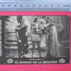 Cine: FOLLETO DE MANO -CARTON- EL MARIDO DE LA AMAZONA-1934-