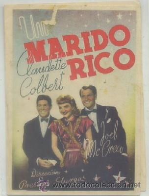 Cine: PROGRAMA DOBLE DE CINE: MARIDO RICO PC-5493 - Foto 1