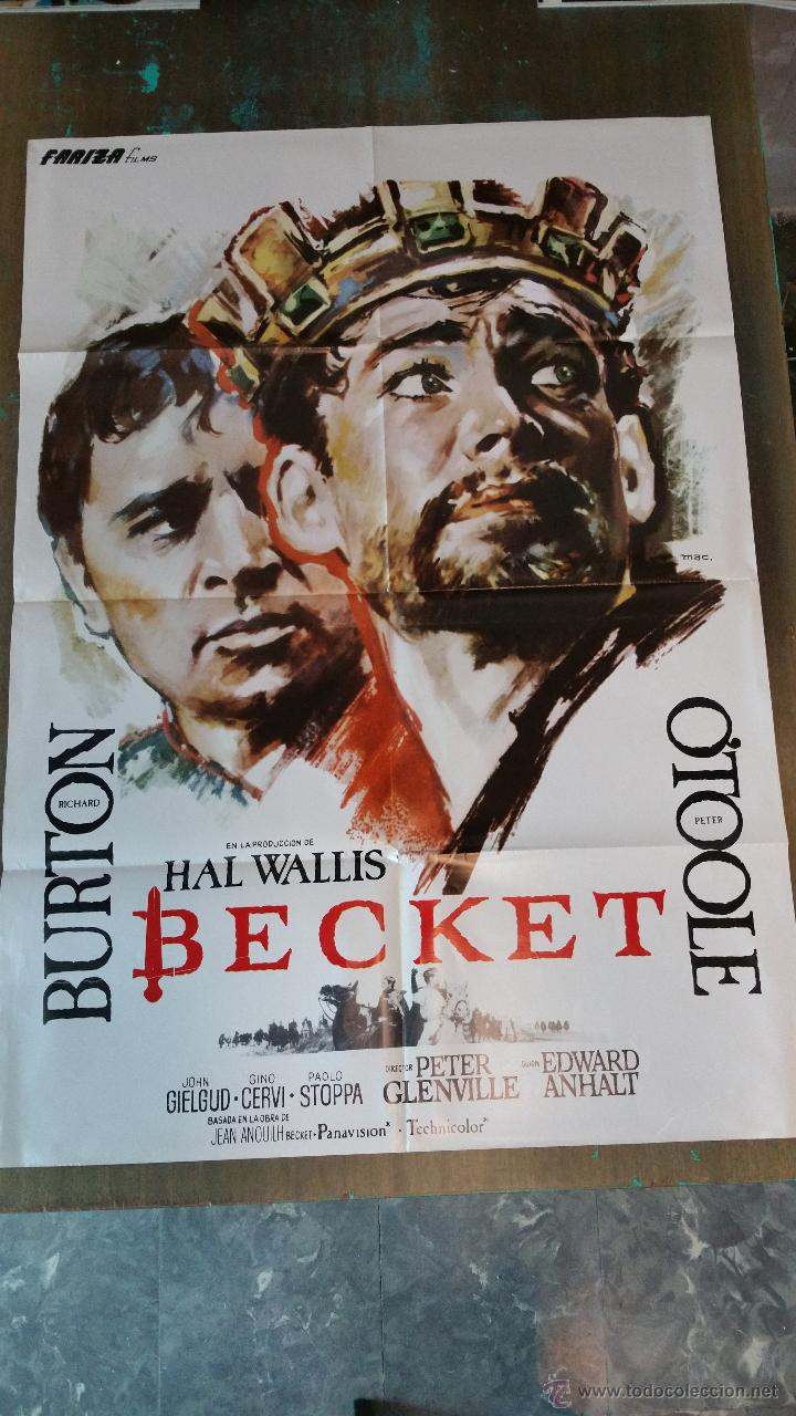 Cine: P&oacute;ster original de Becket con Richard Burton - Foto 1