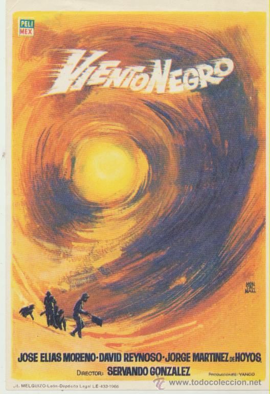  Foglietti di film di film antichi di cinema: Viento Negro. Sencillo de Pelimex.