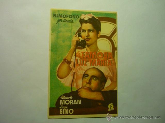 Cine: programa la famosa luz maria -manolo moran - Foto 1