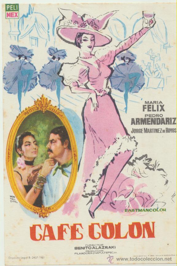 Cine: Caf&eacute; Col&oacute;n . Sencillo de Pelimex. - Foto 1