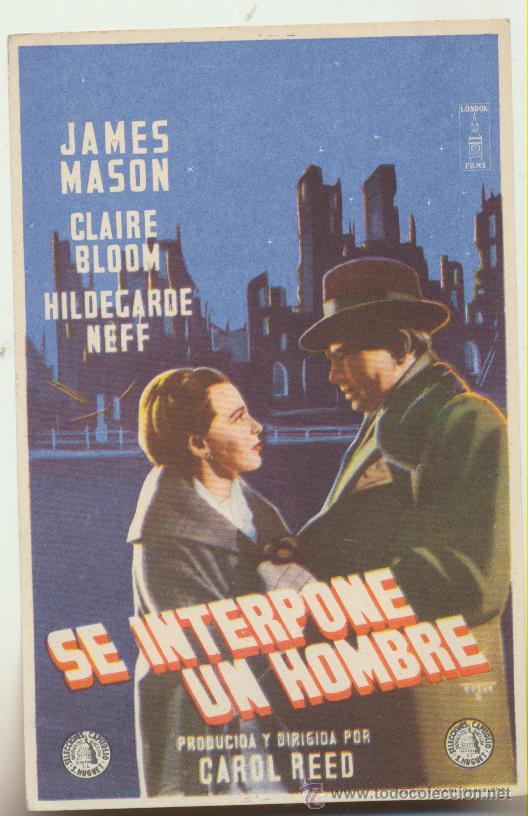  Foglietti di film di film antichi di cinema: Se interpone un hombre. Sencillo de Capitolio.  &iexcl;IMPECABLE!
