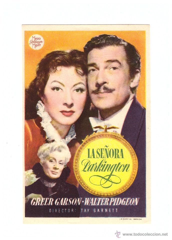  Foglietti di film di film antichi di cinema: La Se&ntilde;ora Parkington. Sencillo de MGM.  &iexcl;IMPECABLE!