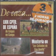 Cine: DE CAZA...3 DOCUMENTALES 2 HORAS DE DURACIÓN - NUEVO PRECINTADO. Lote 51964749
