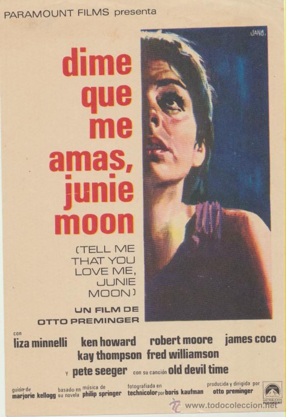 Kino: Dime que me amas, Junie Moon. Sencillo de Paramount.