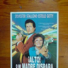 Cine: ALTO O MI MADRE DISPARA, FOLLETO DE LA PELÍCULA DE 1992. SYLVESTER STALLONE, ESTELLE GETTY. Lote 52298367