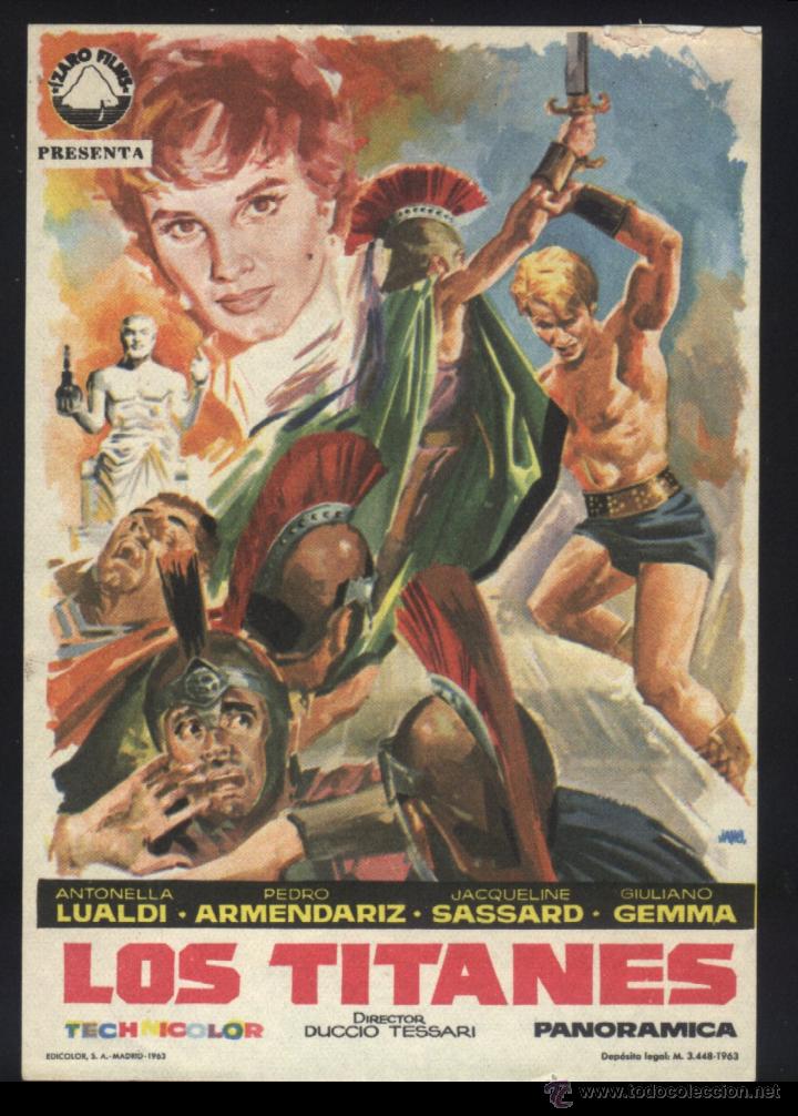 Kino: Q-05731- LOS TITANES (Arrivano i titani) (CON PRESENTA) Pedro Armend&aacute;riz - Giuliano Gemma