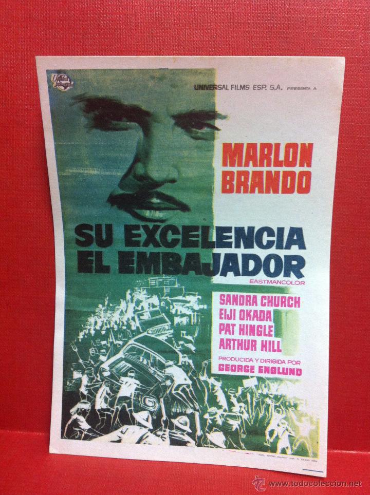 Cine: SU EXCELENCIA EL EMBAJADOR - MARLON BRANDO - 1963-FALBUN