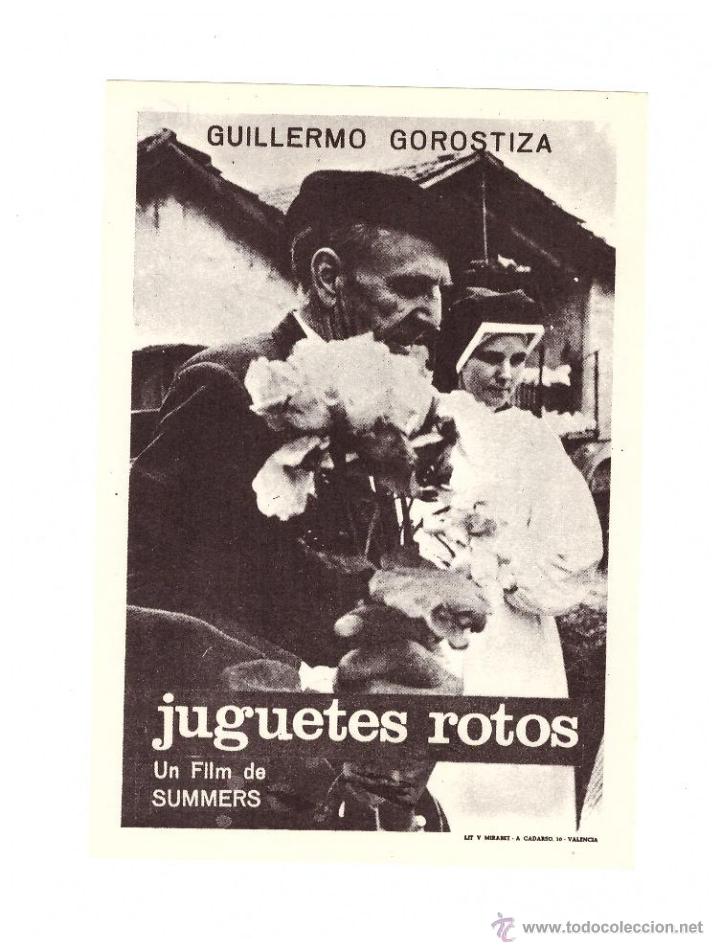 Cine: Juguetes rotos. Gorostiza.  Programa sencillo. - Foto 1