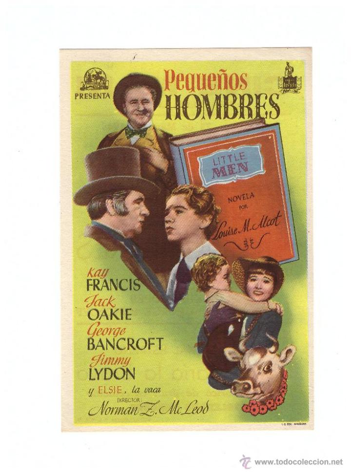 Cine: Peque&ntilde;os Hombres. Programa sencillo. Cine Mari - Le&oacute;n  1948. &iexcl;IMPECABLE! - Foto 1