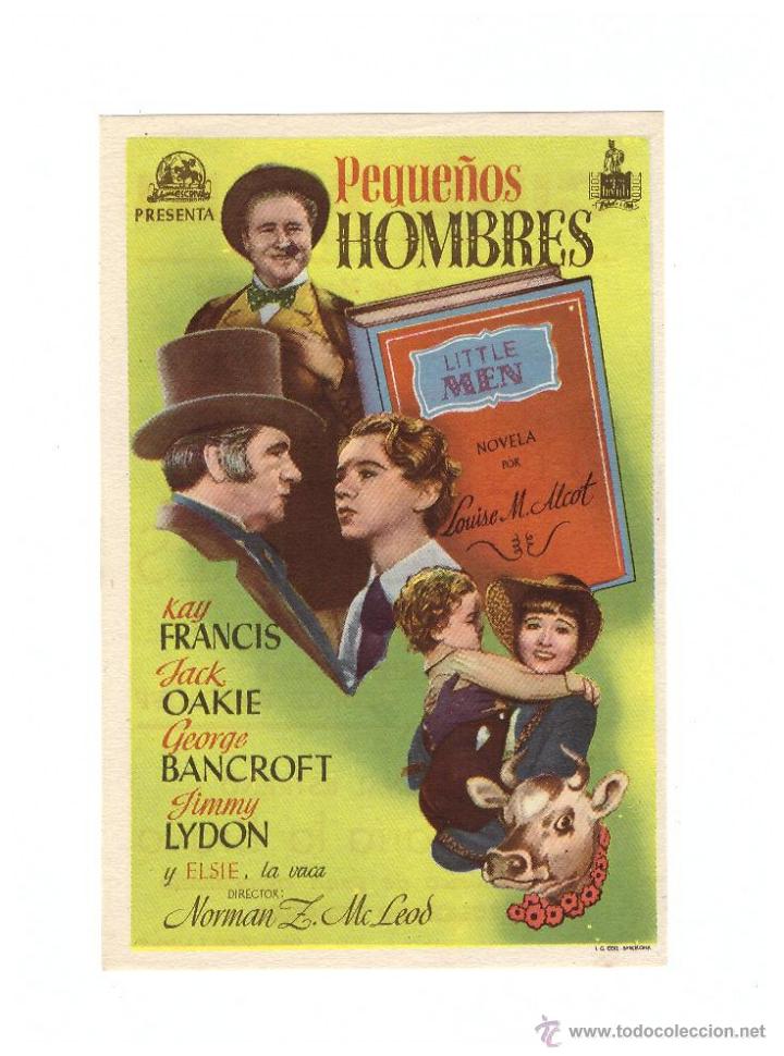 Cine: Peque&ntilde;os Hombres. Programa sencillo. Cine Mari - Le&oacute;n  1948. - Foto 1