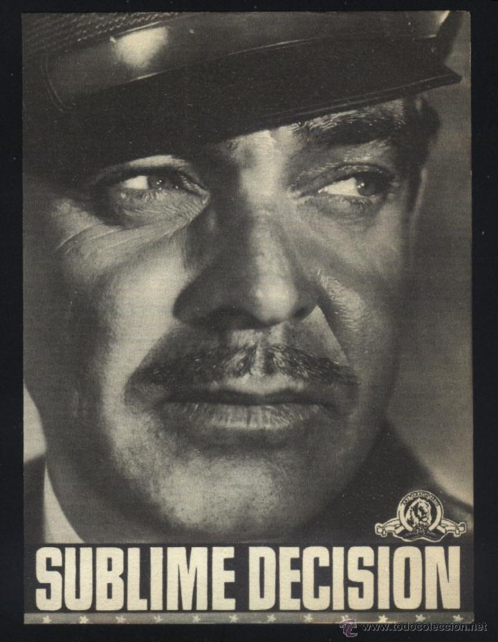 Cine: Q-05638 - SUBLIME DECISI&Oacute;N (Command Decision) (DOBLE) Clark Gable - Walter Pidgeon - Van Johnson - Foto 1